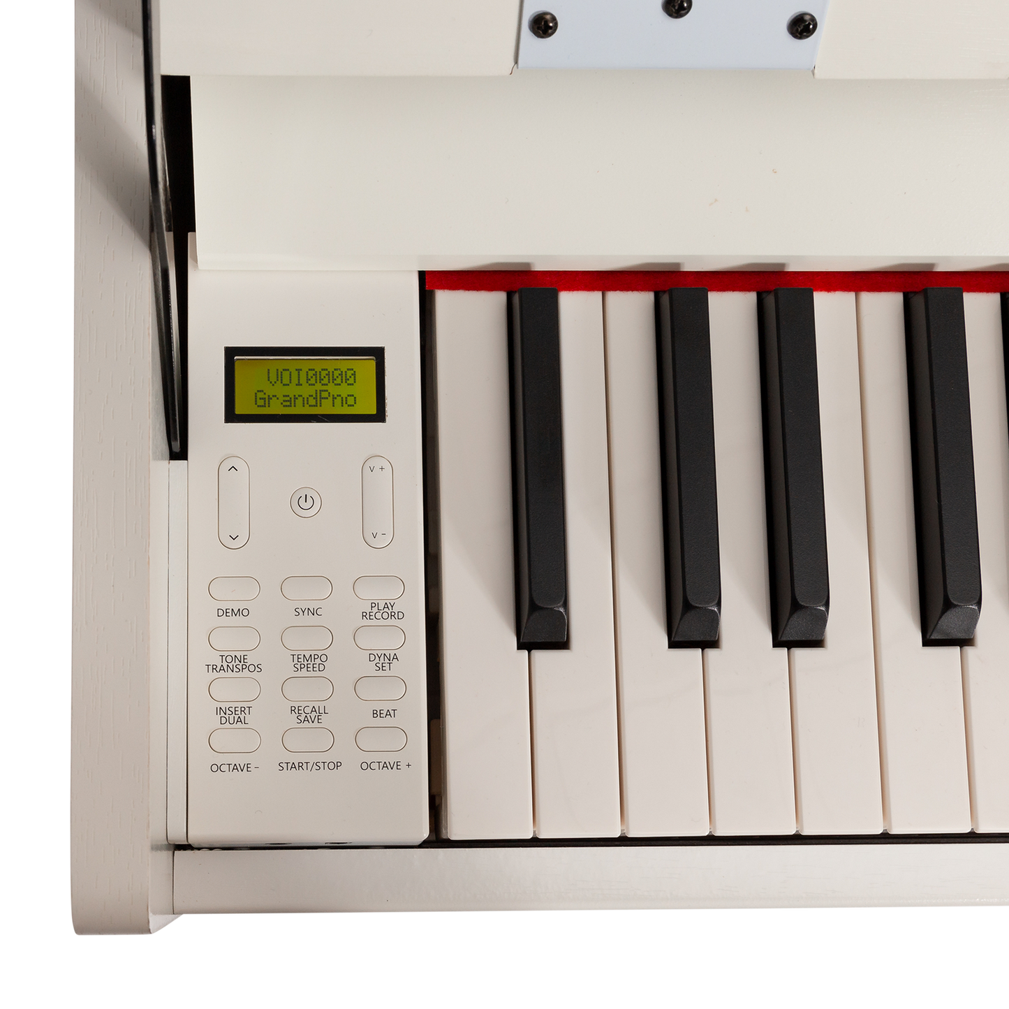 Crown CDP806 88-Key Weighted Digital Piano Gloss White — view 4