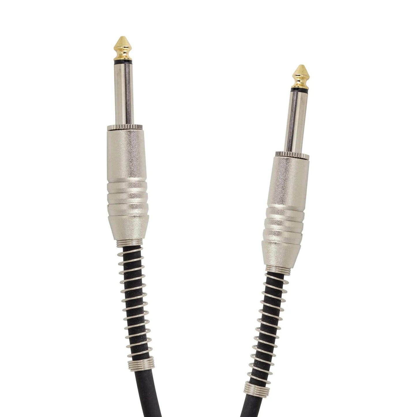 Crossfire 6' / 2 Metre Instrument Cable with Chrome Straight Jacks and Gold Plated Tips — view 2