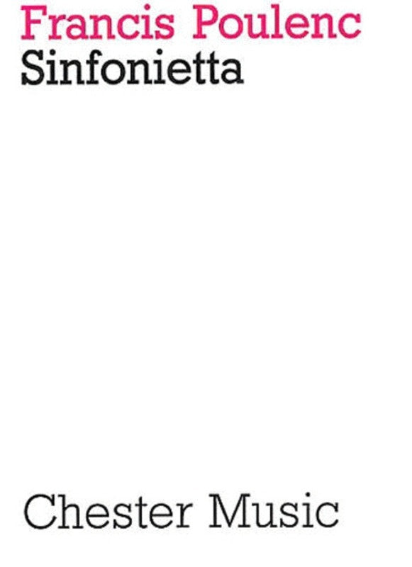 Poulenc - Sinfonietta Study Score