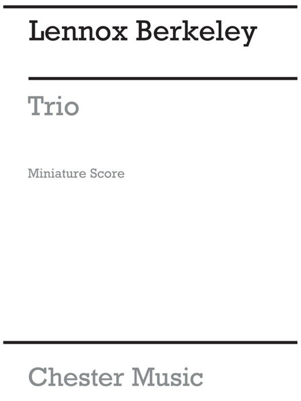 Berkeley - String Trio Op 19 Score Book