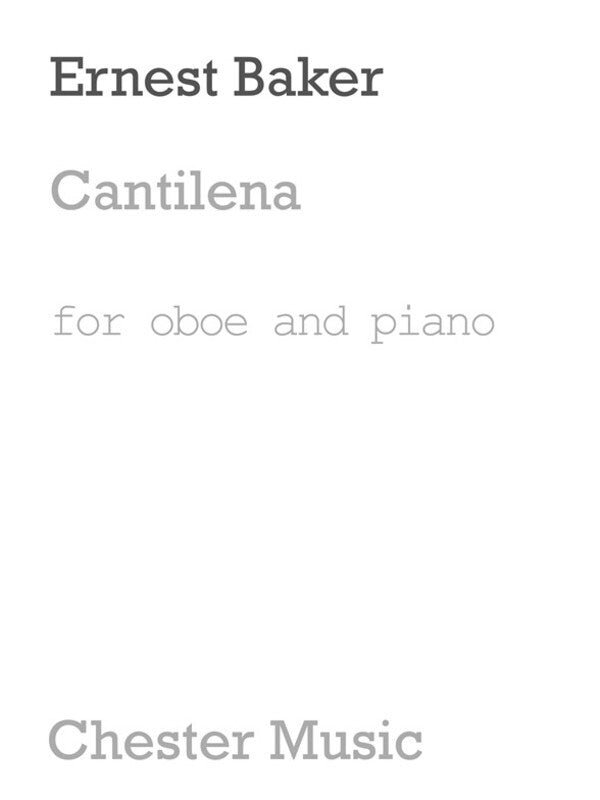 Baker - Cantilena For Oboe/Piano (Softcover Book)
