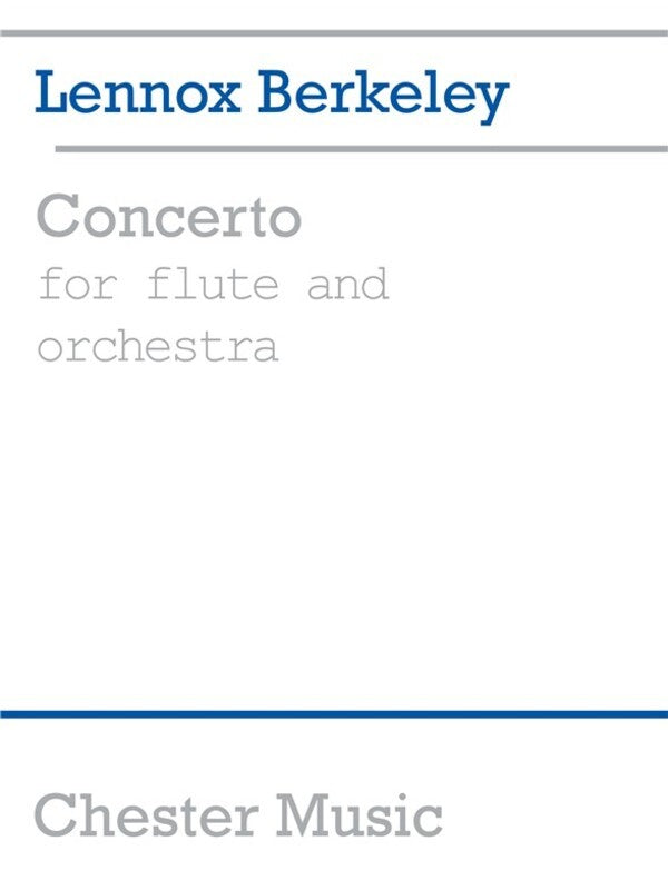 Berkeley - Concerto (1952) Flute/Piano (Softcover Book)