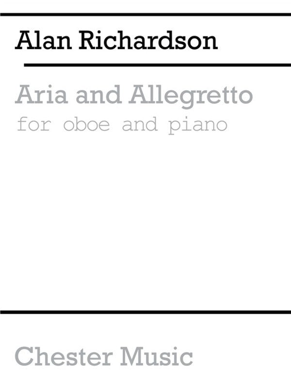 Richardson - Aria And Allegretto For Oboe/Piano (Softcover Book)