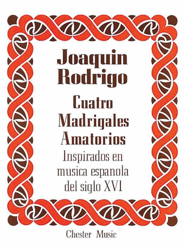 Rodrigo - Cuatro Madrigales Amatorios High Voice/Piano (Softcover Book)