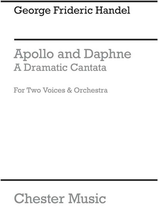 Handel Apollo & Daphne V/Score