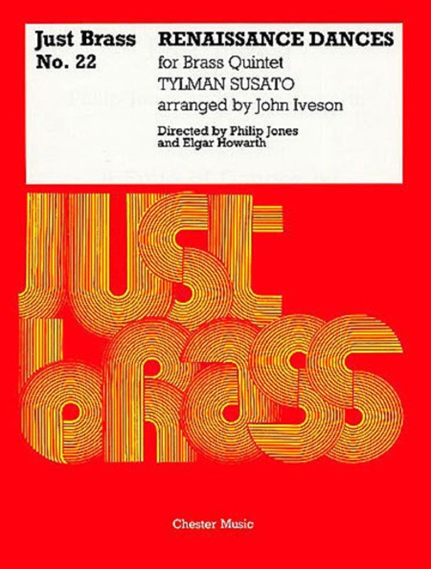 Just Brass 22 Renaissance Dances Susato (Music Score/Parts) Book