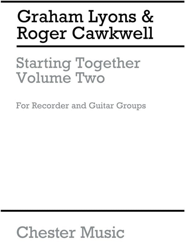 Starting Together 2 Recorder/Guitar(Arc) (Softcover Book)