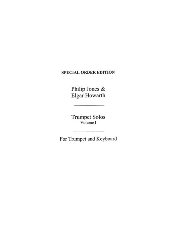 Trumpet Solos Vol 1: Tudor Trumpet Tunes Trumpet/Piano (Softcover Book)