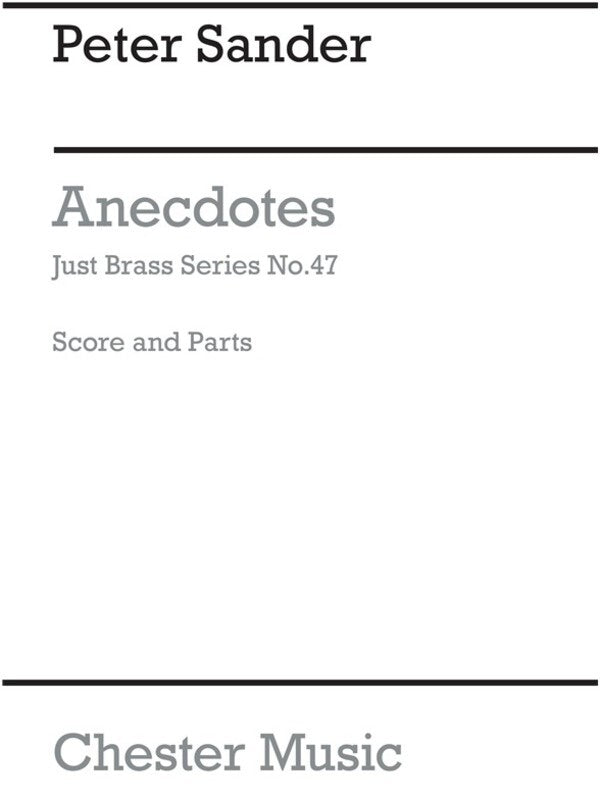 Just Brass 47 AneCDotes Sander(Arc) (Music Score/Parts) Book