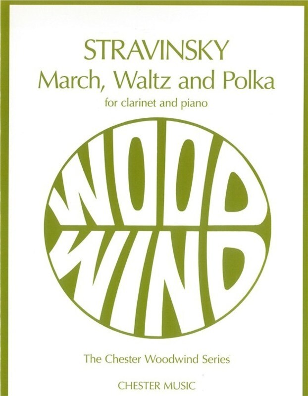 Stravinsky Marchwaltz And Polka Clarinet (Softcover Book)