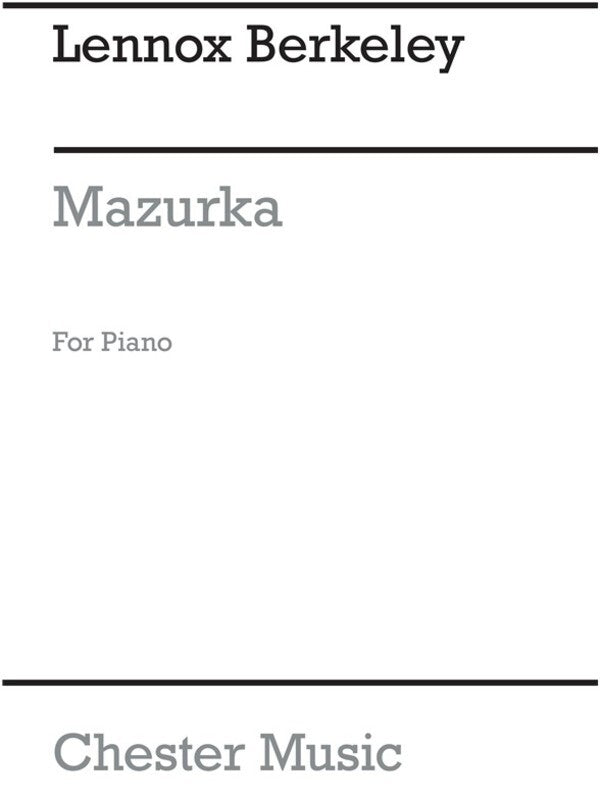 Berkeley Mazurka Piano Solo(Arc) (Softcover Book)