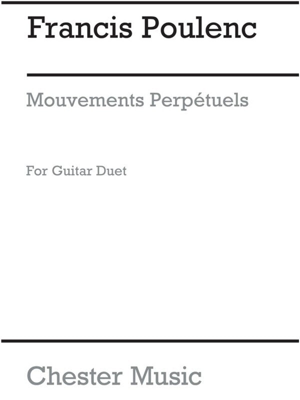 Poulenc Mouvements Perpetuels 2 Guitars(Arc (Softcover Book)