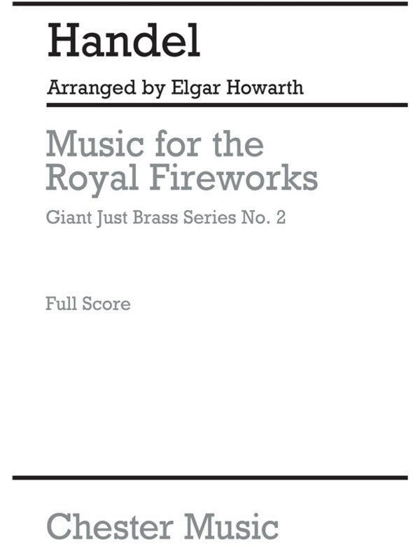 Handel Fireworks Music Score Gjb 2(Arc)