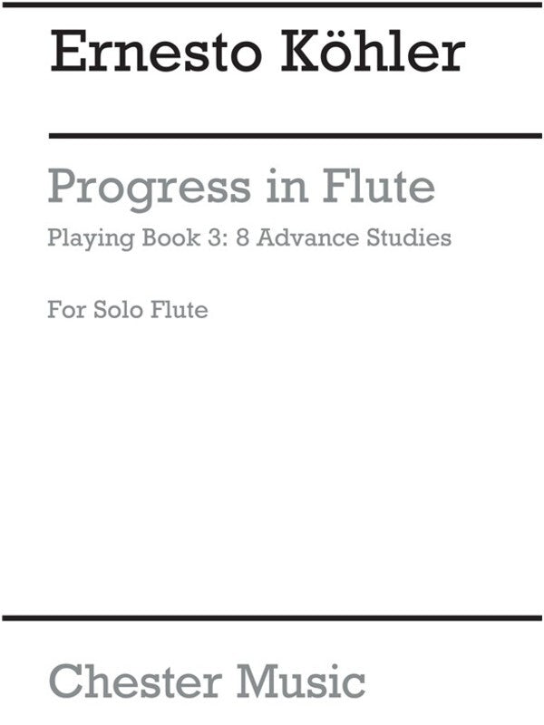 Kohler Progress Flute Studies Op 33 Book 3 (Softcover Book)