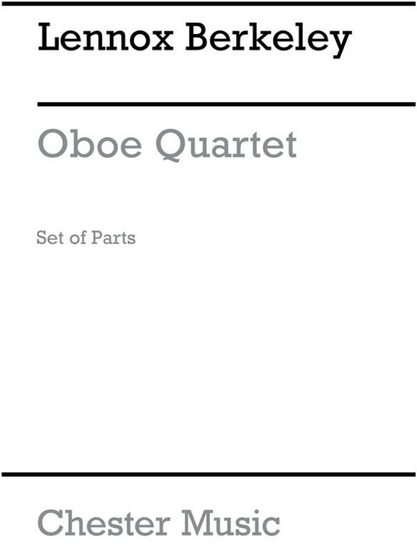 Berkeley Oboe Quartet Set Of Parts(Arc) (Set Of Parts) Book