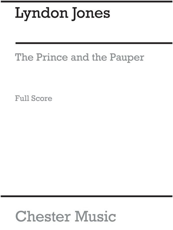 Jones Prince & The Pauper Score(Arc)