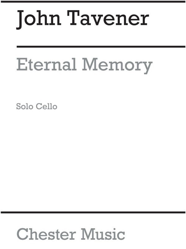 Tavener Eternal Memory Cello Part(Arc) (Softcover Book)
