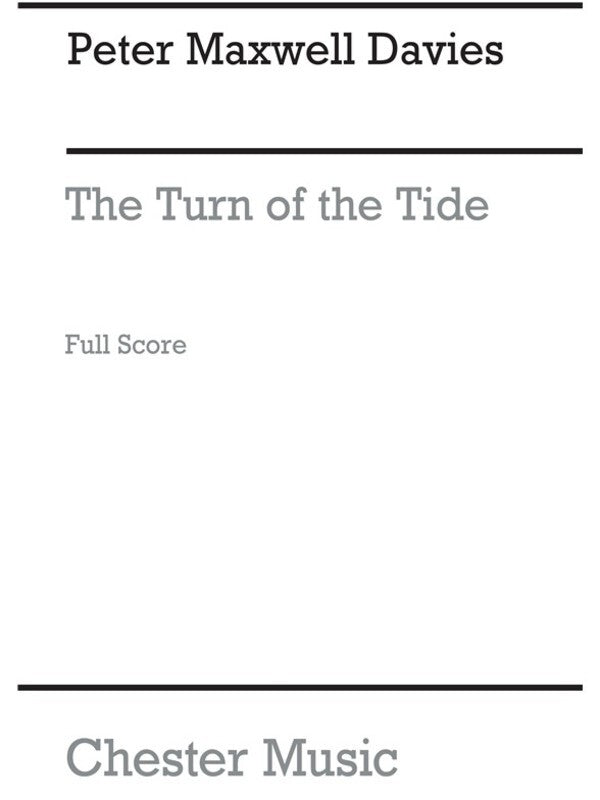 Maxwell Davies Turn Of Tide F/Score