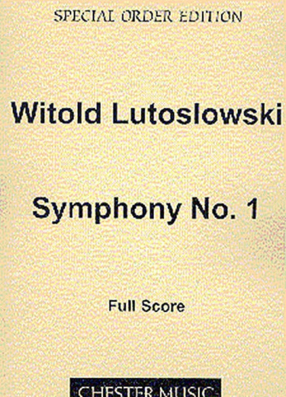 Symphony No 1 Lutoslawski Full Score