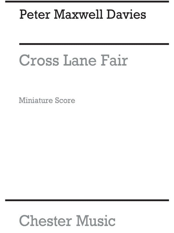 Maxwell Davies Cross Lane Fair P/Score