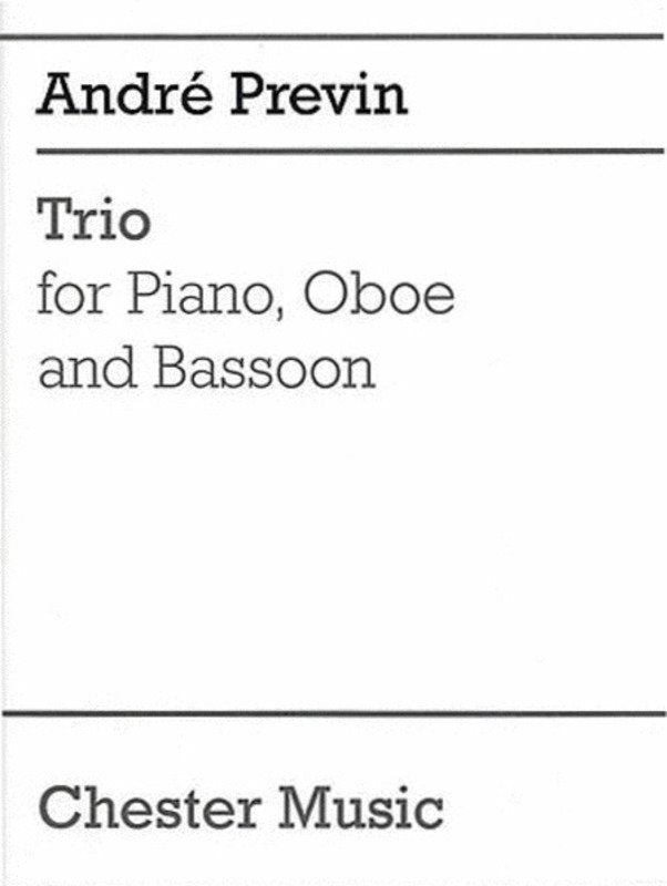 Previn - Trio for Piano, Oboe, and Bassoon SC/PTS