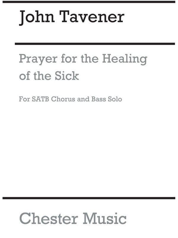 Tavener Prayer For The Healing SATB A Ca