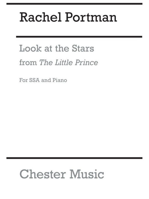 Portman R Look At The Stars SSA Piano