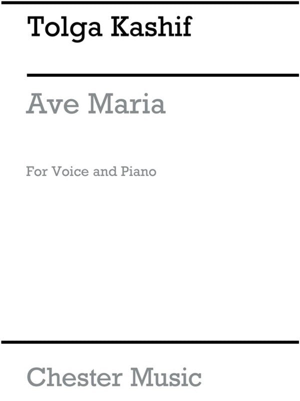 Tolga Kashif Ave Maria Voice Piano (Softcover Book)