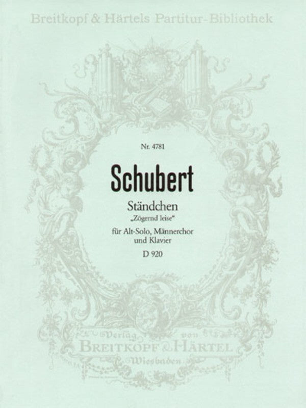 Standchen Op Post 135 D920 TTBB Choral Score