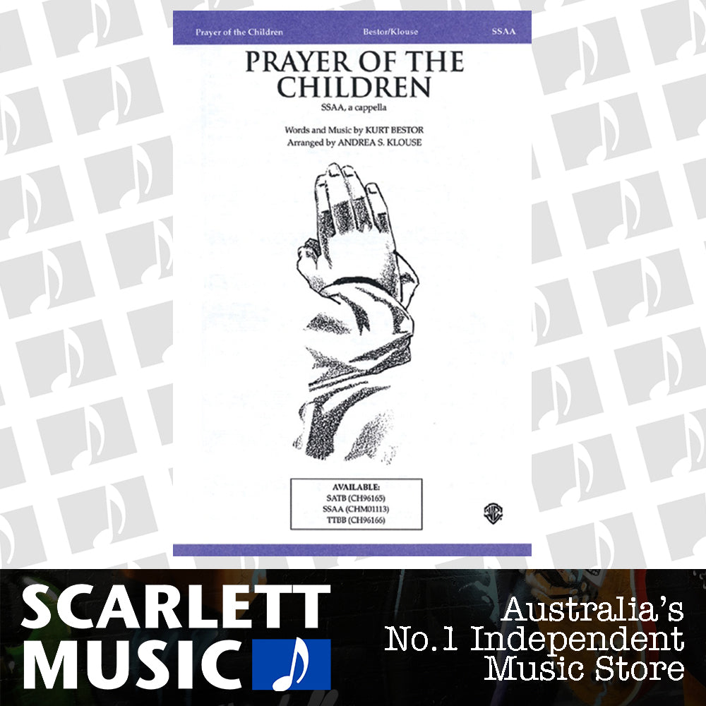 Prayer Of The Children SSAA Arr Klouse — view 2