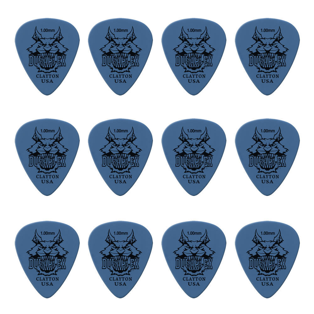 Clayton Duraplex Standard Guitar Picks 1.00mm - 12 Pack — view 2
