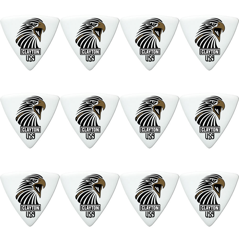 Clayton Acetal Sharp Triangle Guitar Picks 1.00mm - 12 Pack — view 2