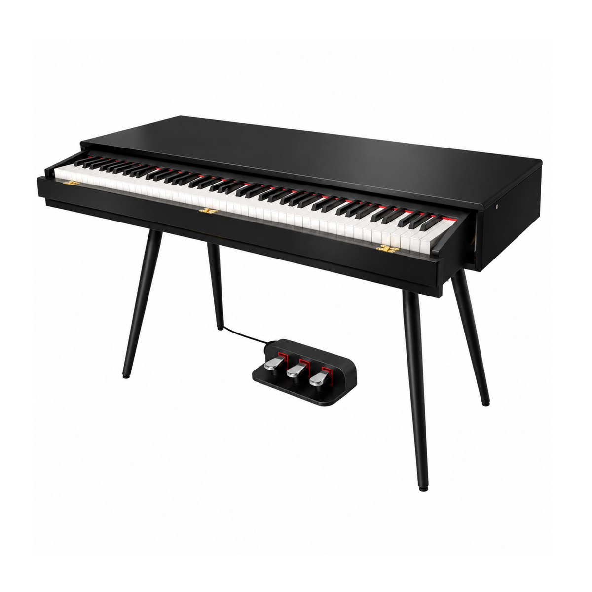 Crown CMDP-916 Upright Digital Piano with Convertible Desk Black