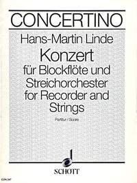 Linde Concerto Full Score by Hans-Martin Linde, Schott Music, 24 Pages