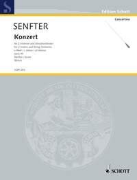 Senfter - Concerto in C Minor Op. 40 First Edition Full Score, 44 Pages, Schott Music