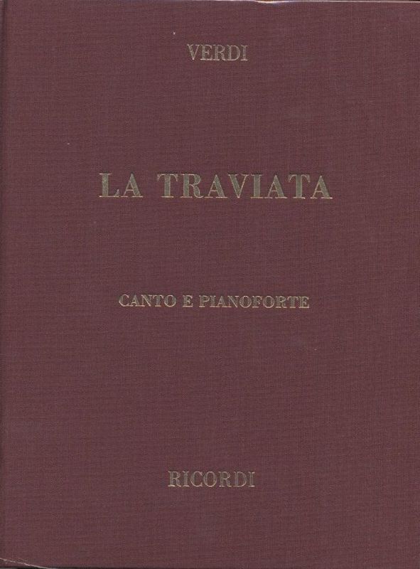 La Traviata Vocal Score Italian Only Cloth Ed Book