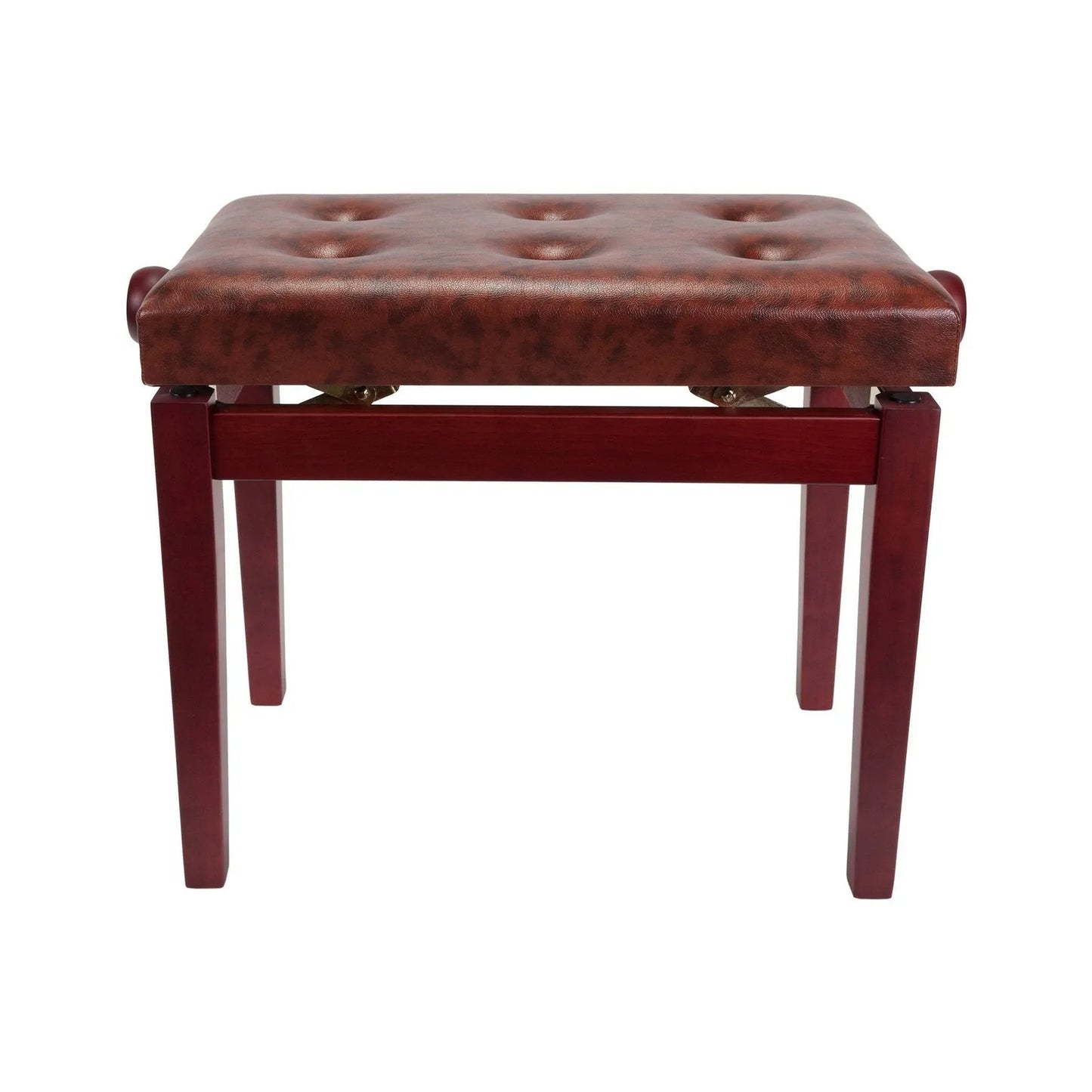 Crown Standard Tufted Height Adjustable Piano Stool Mahogany CPS-4A-MAH — view 2