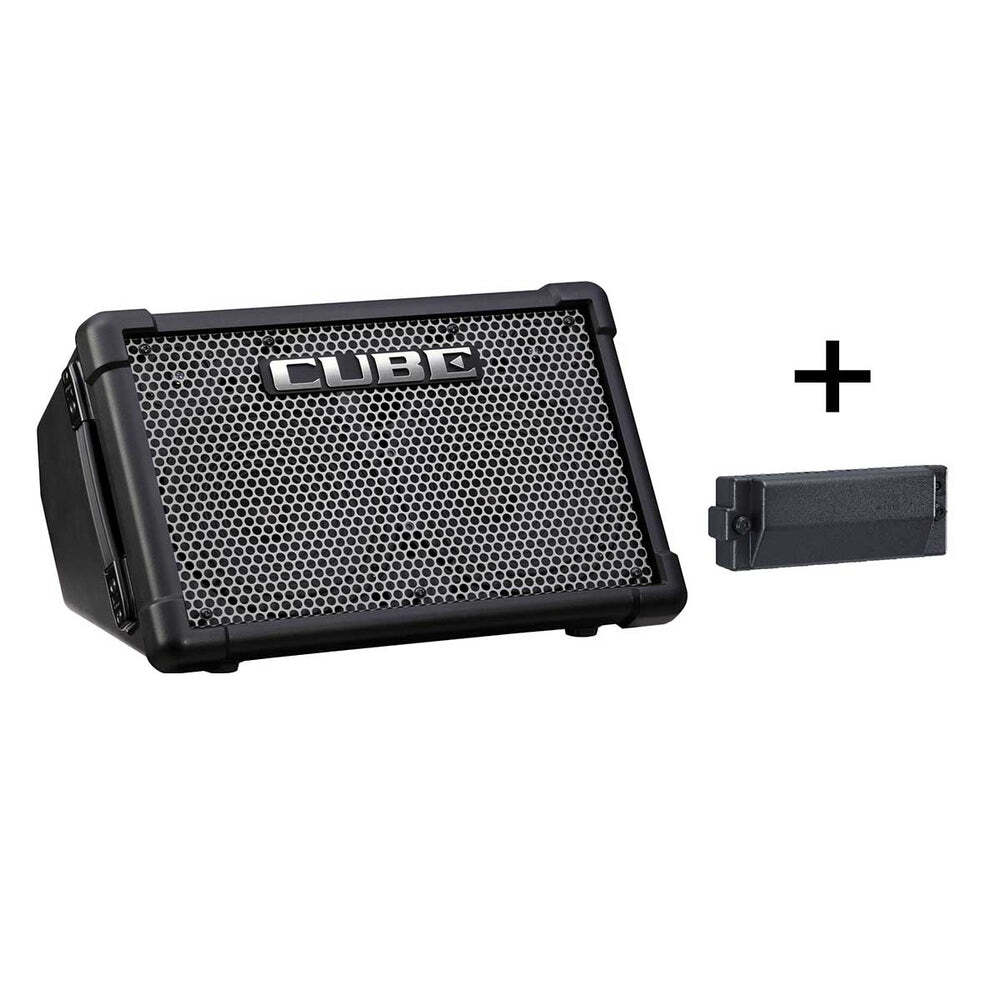 ROLAND Cube Street EX - Portable Battery Stereo Amplifier with Rechargeable Battery, 50W Output, Dual Channels, Lightweight Design