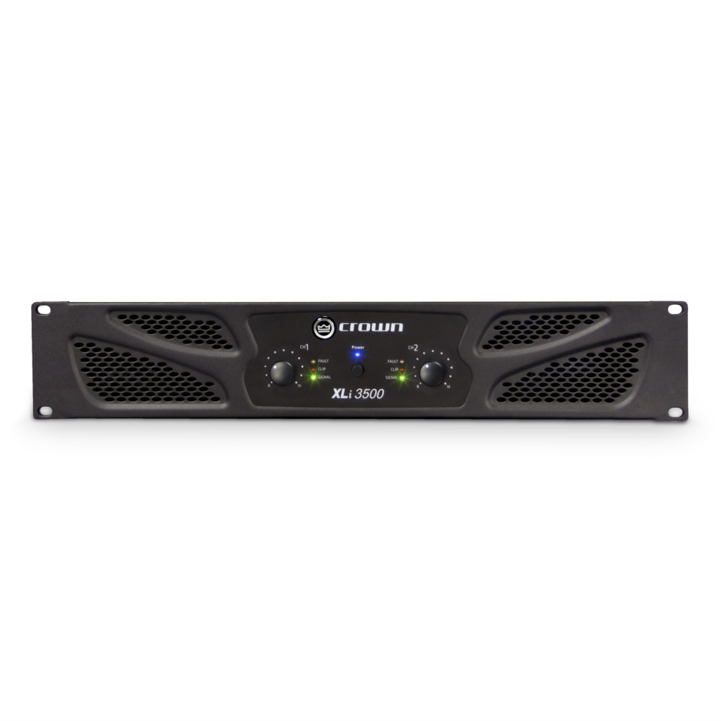 Crown XLI3500 Power Amplifier 2CH 1350W @ 4Ohm - Rugged, Reliable, Affordable for Musicians, DJs, and Venues