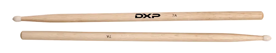 DXP Hickory 7A Drum Sticks with Nylon Tip