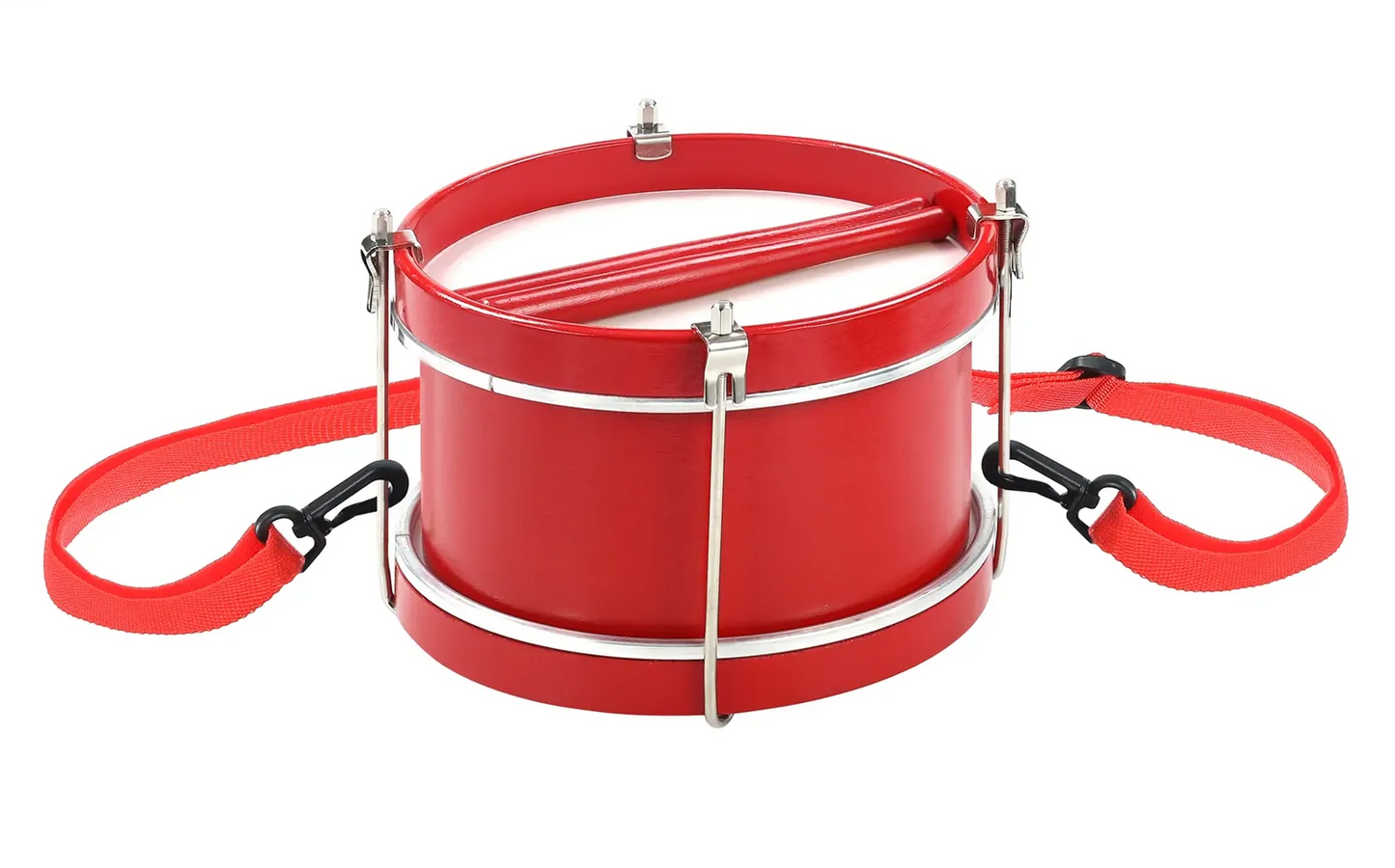 DXP Junior Marching Drum 8" x 5½" Red with Strap and Sticks
