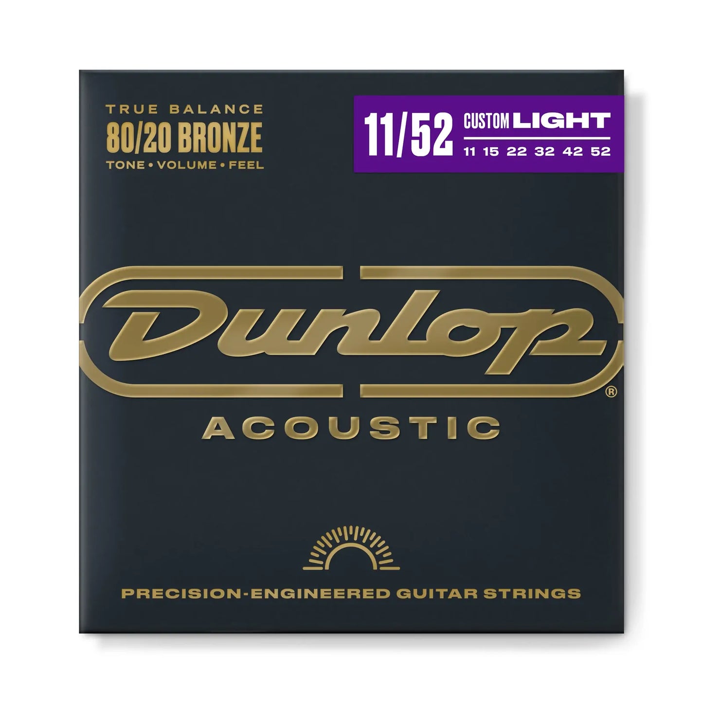 Jim Dunlop DAB11 Acoustic Guitar String Set 11-52 Brass 80/20 Medium/Light