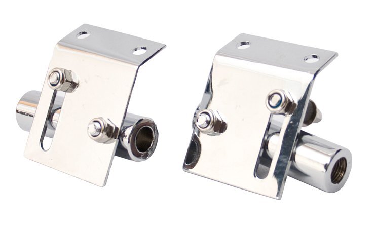 AMS MARCHING Drum Bracket Pair Chrome Tilt Adjust