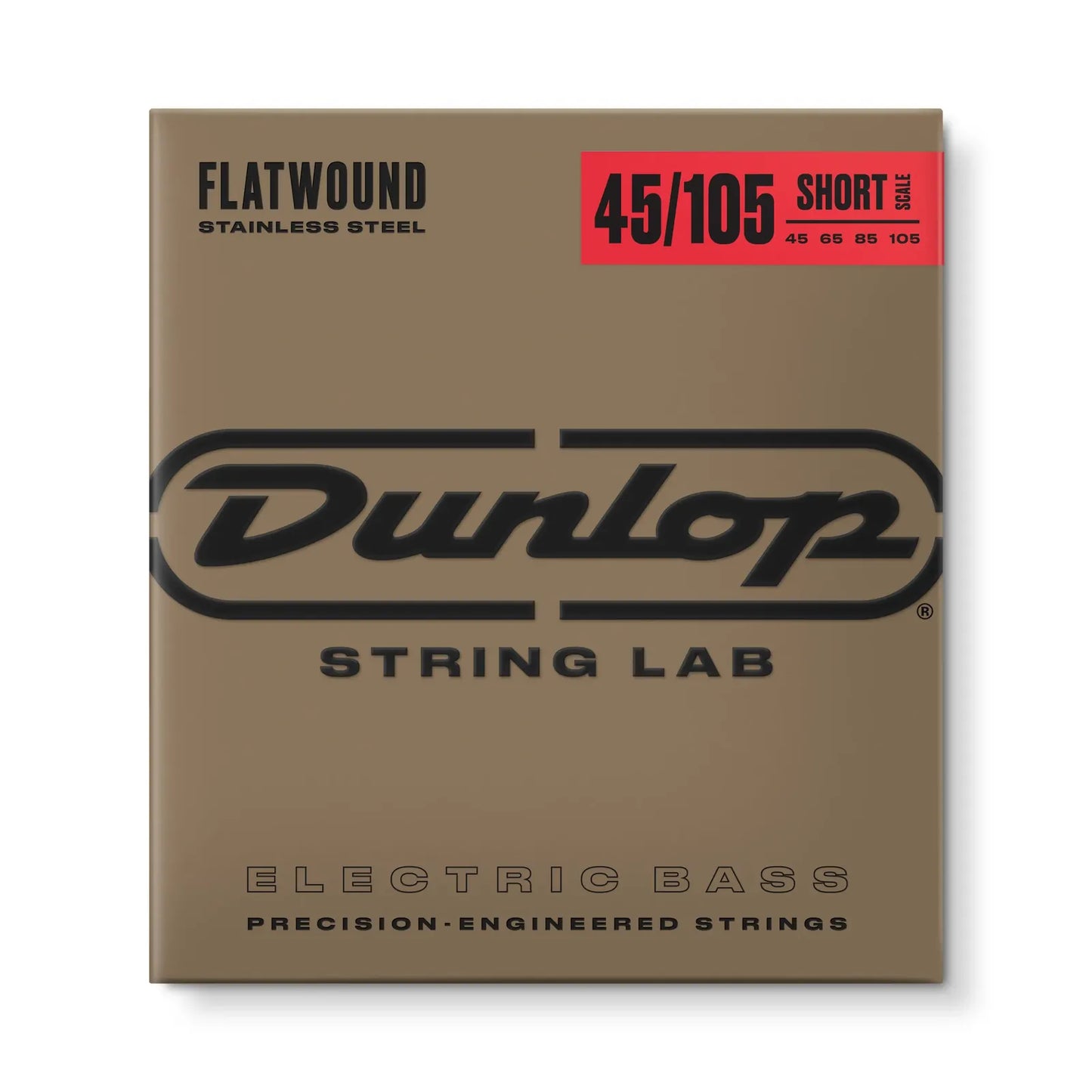 Jim Dunlop Dunlop 45-105 Flatwound Short Scale Bass Guitar String Set