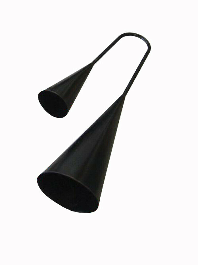 Mano Percussion Agogo Bell 6 Inch and 4 Inch Size Bells Includes Beater