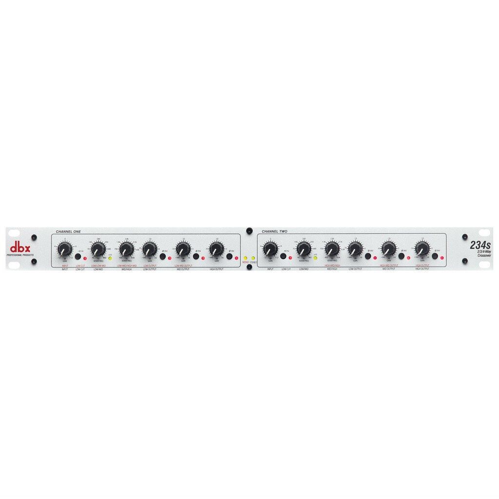 DBX 234S Stereo 2/3 Way & Mono 4-Way Crossover with Low-Noise Performance & Precision Filters for Optimal Speaker Sound