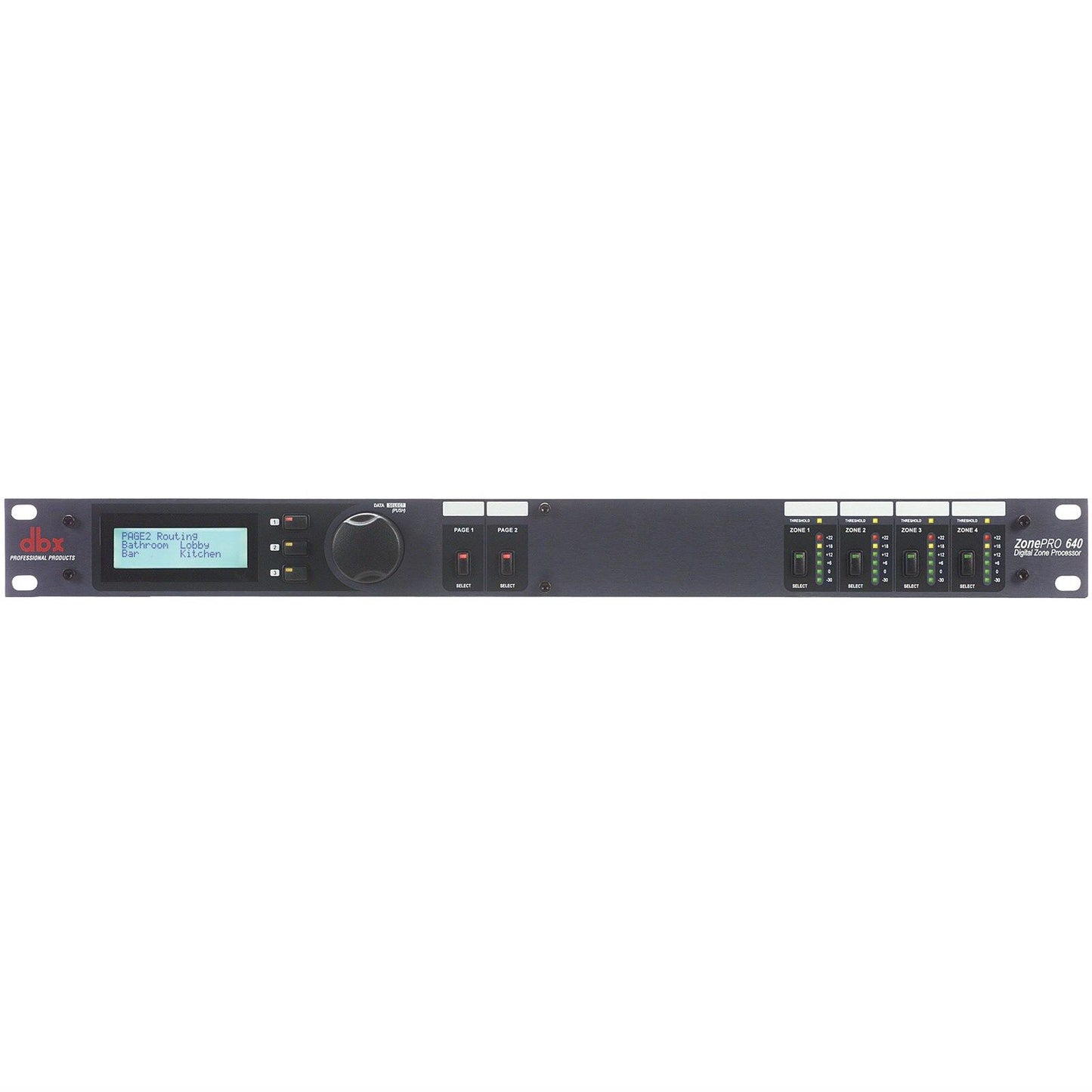DBX ZonePRO 640 6x4 Digital Zone Processor - Flexible DSP, 6 Inputs, 4 Outputs, Euroblock & RCA Connectors for Commercial Audio