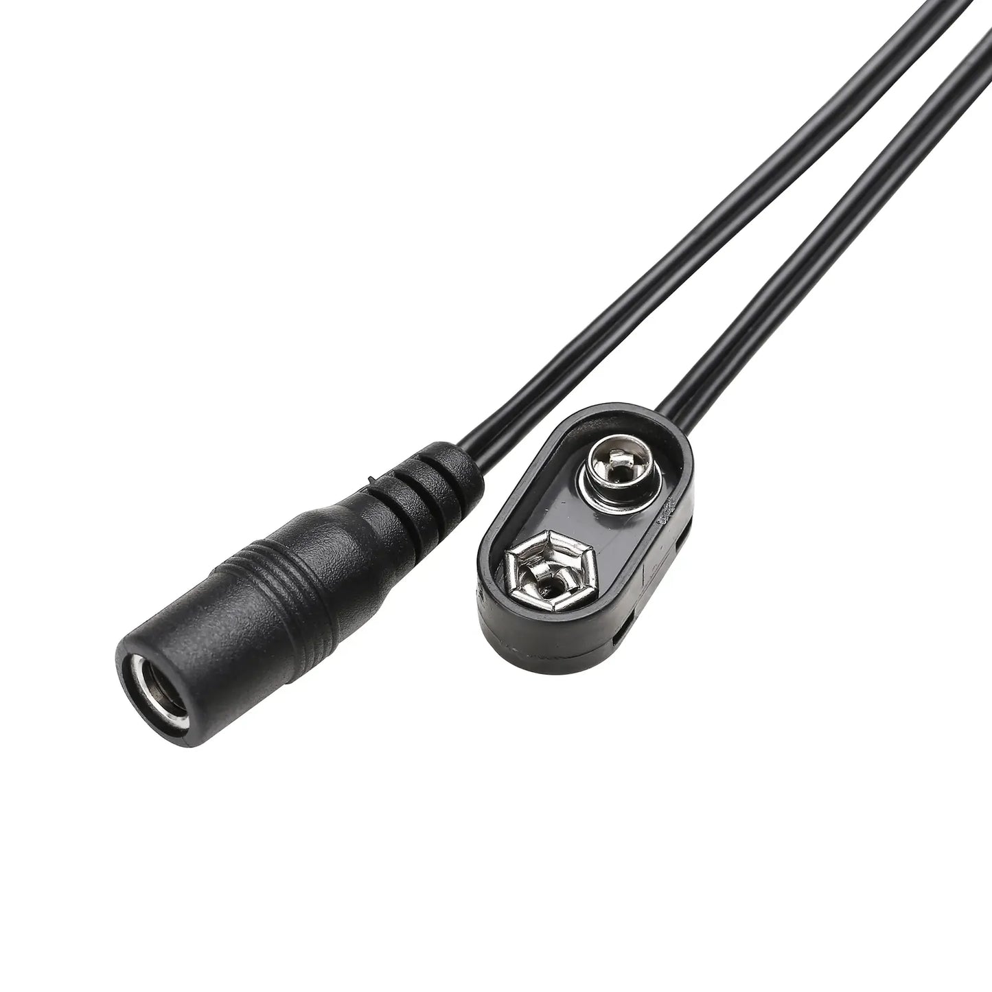 Carson Cable Co Carson 9V Clip DC Cable 10cm - Battery Clip to 2.1mm Connector