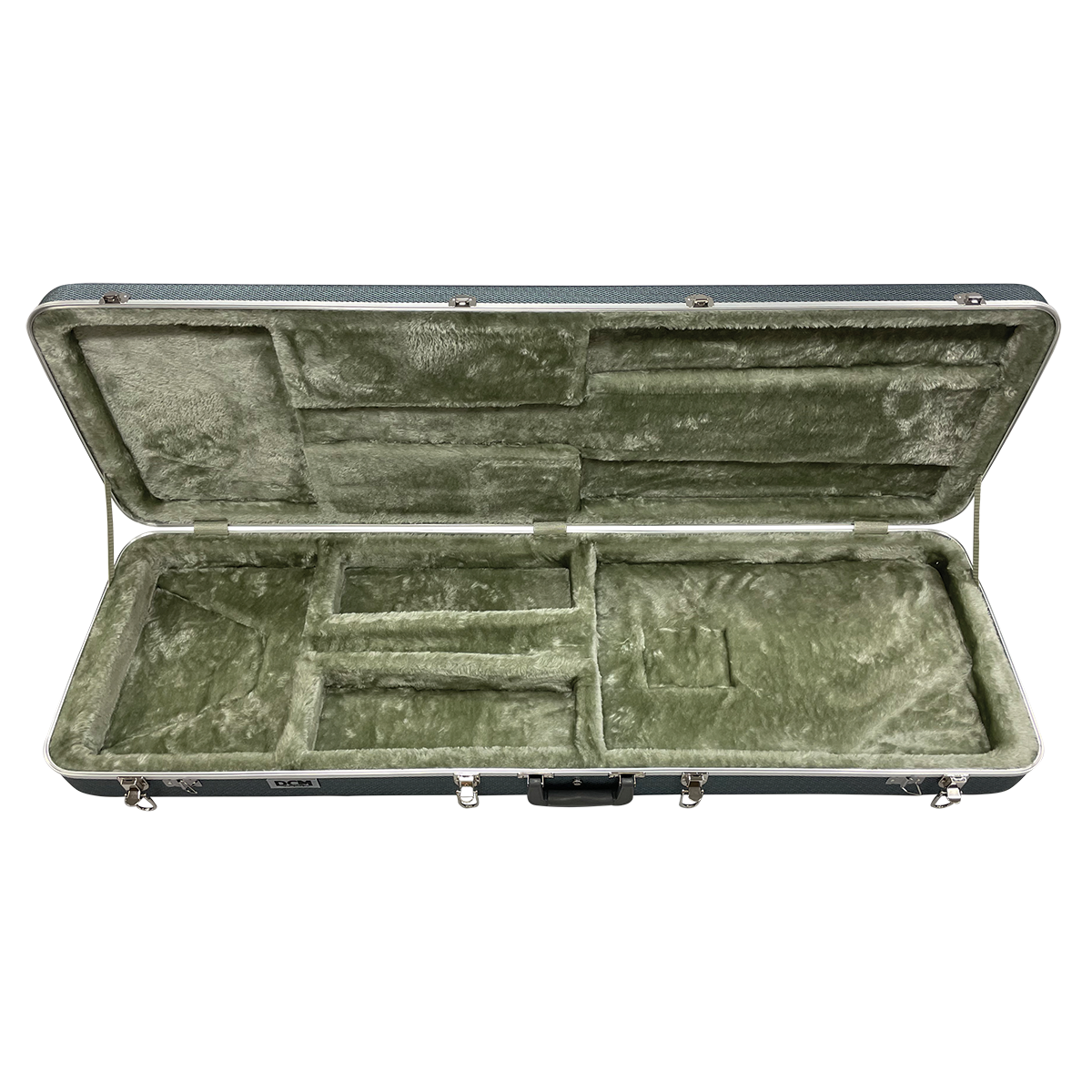 DCM BC2C Deluxe ABS/Fibre Electric Bass Case with Dark Silver Lining — view 5