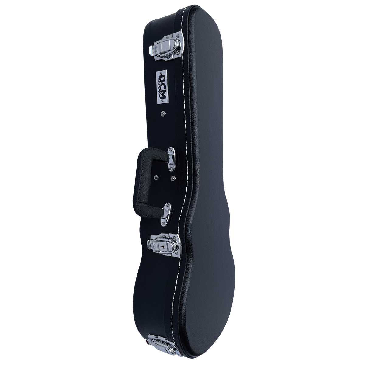 DCM BKW-C Concert Ukulele Wood Case with Black Plush Lining and Chrome Hardware — view 5